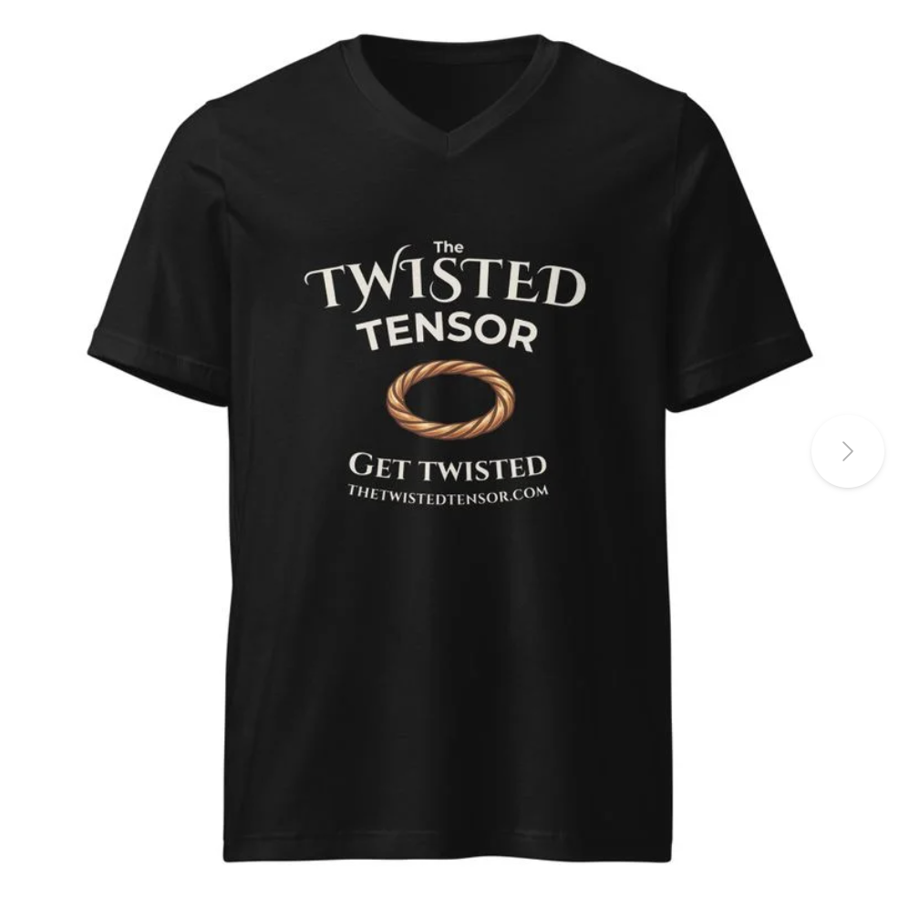 The Twisted Tensor Icon V-Neck T-Shirt